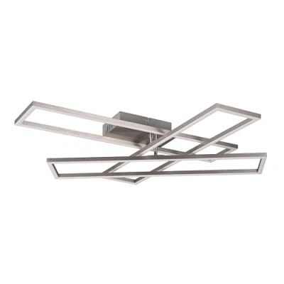 Abbildung von Reality Leuchten Deckenleuchte Corso R64423107, Metall Nickel matt, inkl. 36 Watt LED, Fernbedienung