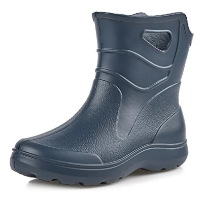 Abbildung von Ladeheid Gummistiefel Damen leichte Eva wasserfeste Schuhe Bequeme und komfortable Gummischuhe KL027D (Dunkelblau, 38 EU)
