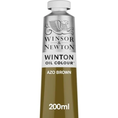 Abbildung von Winsor &amp; Newton 1437389 Winton, feine hochwertige Ölfarbe 200ml Tube mit gleichmäßiger Konsistenz, lichtbeständig, hohe Deckkraft, reich an Farbpigmenten Azo Braun