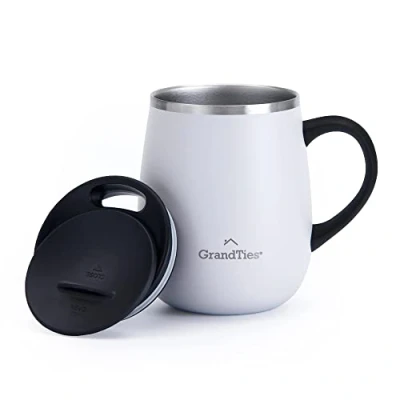 Abbildung von Grandties Isolierter Kaffeebecher mit Schiebedeckel, 460 ml, Pearl