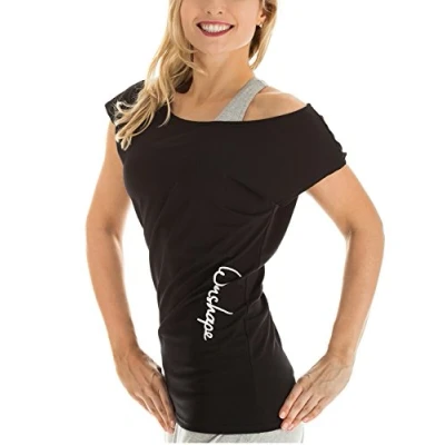 Abbildung von Winshape Damen Dance Shirt WTR12 Freizeit Fitness Workout T, Schwarz, M