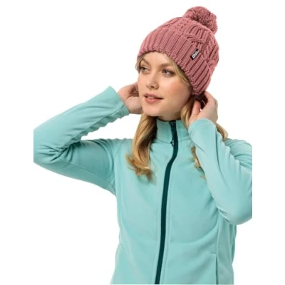 Abbildung von Jack Wolfskin Pompom Unisex Mütze, Größe: One Size, Mineral red
