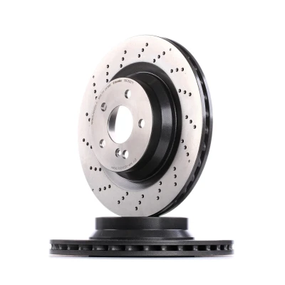 Abbildung von BREMBO COATED DISC LINE 09.C502.11 Bremsscheibe 330 26 5 gelocht/innenbel. beschichtet hochgekohlt mit Schrauben MERCEDES BENZ: E Class Saloon