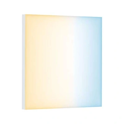 Abbildung von Paulmann 79825 LED Panel Velora eckig incl. 1x10,5 Watt dimmbar Deckenlampe Weiß matt Lichtpanel Metall Deckenlicht 2700 K