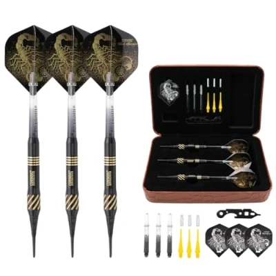 Abbildung von CUESOUL 16 Grams Deluxe Soft Tip Darts Set with Luxury Case（HX STL B2305+D602）