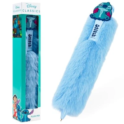 Abbildung von Disney Stitch Plüsch Kugelschreiber mit schwarzer Tinte, Geschenke für Sie (Blau)