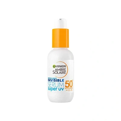 Abbildung von Garnier Serum Mit Lichtschutzfaktor 50+, UVA und UVB Schutz, Für alle Hauttypen, Ceramid Protect, Geeignet zur täglichen Anwendung, Ambre Solaire Invisible Super UV, 30 ml