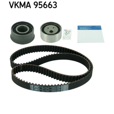 Abbildung von SKF VKMA 95663 Zahnriemensatz 140 mit abgerundetem Zahnprofil MITSUBISHI: COLT 5
