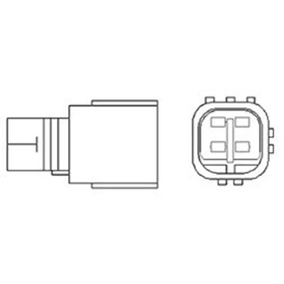 Abbildung von MAGNETI MARELLI 466016355046 Lambdasonde beheizt 4 TOYOTA: Avensis II Station Wagon, RAV4 Off Road, Yaris I Hatchback