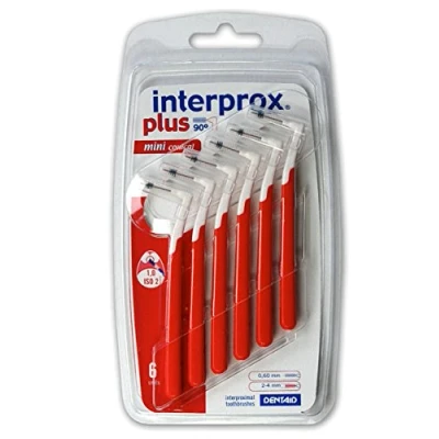 Abbildung von 3x Interprox plus Interdentalbürsten rot mini conical 6er Pack (3x Pack)
