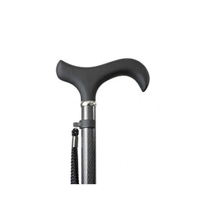 Abbildung von KMINA PRO Gehstock Carbon Schwarz, Herren Elegant, Spazierstock Damen, Kohlefaser, Damen Carbon, Verstellbar, Schwarz