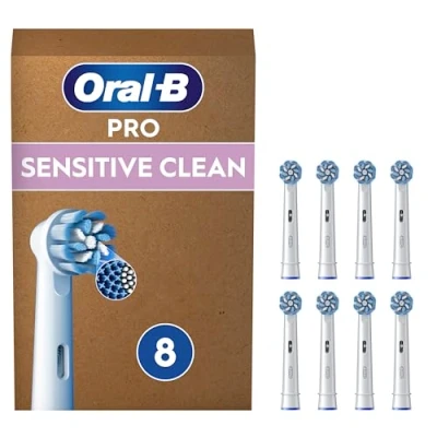 Abbildung von Oral B Pro Sensitive Clean Ersatzköpfe, 8 Stück, geeignet für Briefkästen