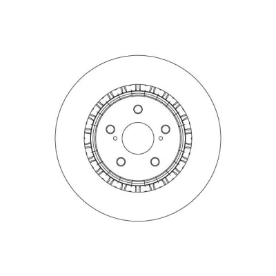 Abbildung von Bremsscheibe TRW SINGLE DF6858S