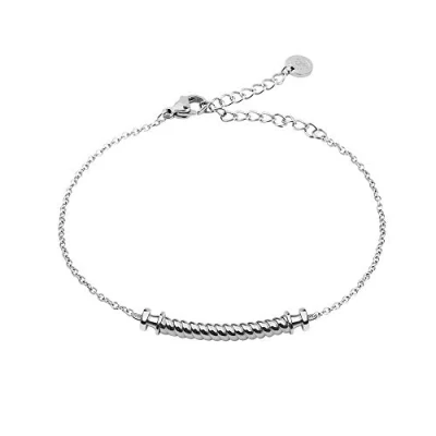 Abbildung von PAUL HEWITT Armkette Damen Silber Portside Edelstahl Armband mit Schmuck Anhänger in aus (Segeltau)