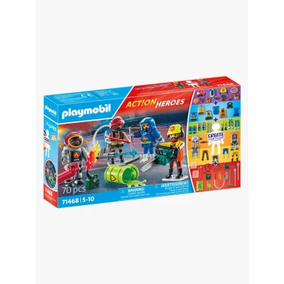 Abbildung von Playmobil 71468 Action Heroes Bausatz Meine Figuren Feuerwehr