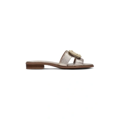 Abbildung von Hispanitas Pantolette flach, Damen, Größe: 40, Metal gold Schuhe