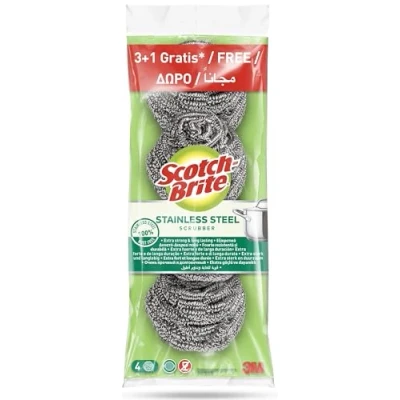 Abbildung von Scotch Brite Edelstahl Spirale, 4 Stück pro Packung