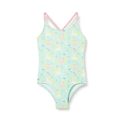 Abbildung von Playshoes UV Schutz Badeanzug Mädchen Schwimmanzug Badebekleidung, Einhorn, 98/104