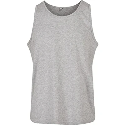 Abbildung von Build Your Brand Herren BB011 Basic Tank T Shirt, Heather Grey, 4XL