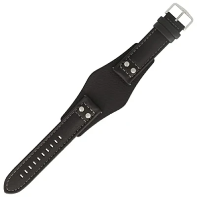 Abbildung von Fossil Uhrenarmband 22mm Leder Schwarz CH 2586 LB CH2586
