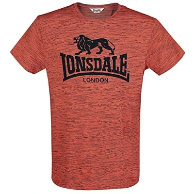 Abbildung von Lonsdale London Herren GARGRAVE T Shirt, Marl Orange/Black, XXL
