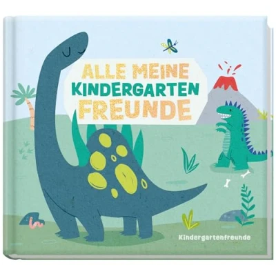 Abbildung von Freundebuch Kindergarten &quot;Dinofreunde&quot; Alle meine Kindergartenfreunde: Freundealbum zum Malen, Ankreuzen, Ausfüllen nachhaltig &amp; klimafreundlich
