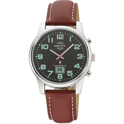 Abbildung von Master Time Funk Quarz Herren Uhr Analog Digital mit Leder Armband MTGA 10426 22L