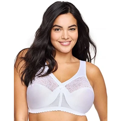 Abbildung von Glamorise Magic Lift Soft Cup, Übergröße, mit Schulter Komfort,Weiß,105B