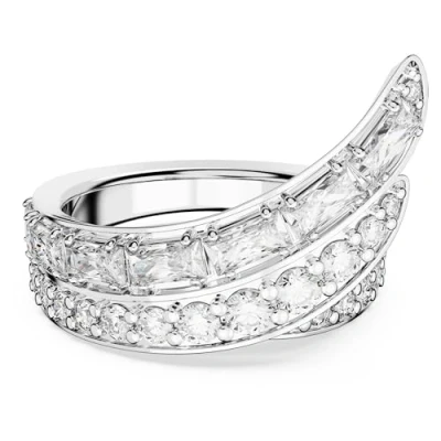 Abbildung von Swarovski Hyperbola Ring Silver coloured, Damen, Größe: 58, coloured