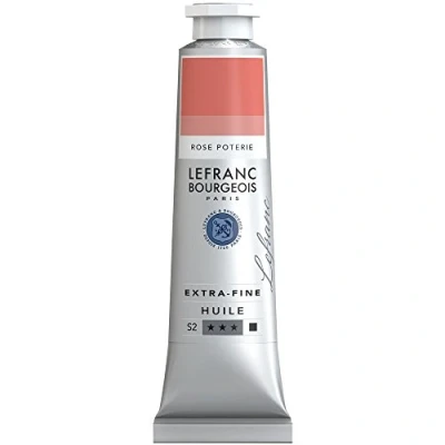 Abbildung von Lefranc Bourgeois 405113 extra feine Ölfarbe in Künstlerqualität aus hochwertigen Pigmenten, lebendige Farben, hohe Lichtechtheit, 40ml Tube Tonrosa
