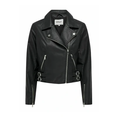 Abbildung von ONLY Kunstlederjacke, Damen, Größe: Small, Black