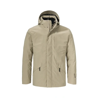 Abbildung von Schöffel Doppel Urban Style Borkol Regenjacke / wasserabweisende Jacke, Herren, Größe: 56, Braun