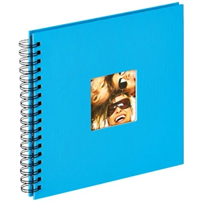 Abbildung von walther design Fotoalbum oceanblau 26 x 25 cm Spiralalbum mit Cover Ausstanzung, Fun SA 108 U
