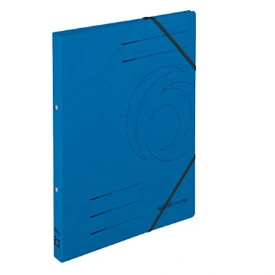 Abbildung von herlitz 11255437 Ringhefter &quot;Quality&quot;, A4, blau, 2 Ring Mechanik, Rückenbreite 25 mm, 5 Stück