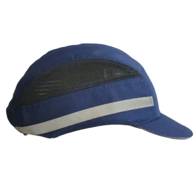 Abbildung von ViCap Aero Blau Anstoßkappe/Sicherheitskappe mit ABS Schale &amp; Warnschutz (Marineblau)