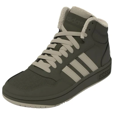 Abbildung von adidas Unisex Hoops Mid 3.0 Shoes Kids Schuhe, Night Cargo/Clay Brown/Core Black, 37 1/3 EU