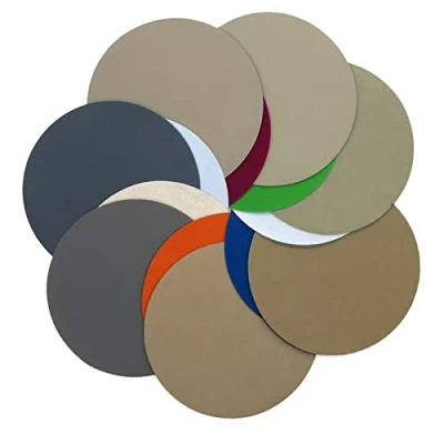 Abbildung von 35 Stück schleifpapier 125mm klett,Schleifblätter Klett 2000/2500/3000/4000/5000/7000/10000,Schleifpad Rund Ohne Loch Nasse Trockene Schleifscheiben Exzenterschleifer Schleifpapi für Auto Metall Holz