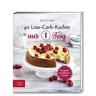 Abbildung von 40 Low Carb Kuchen aus 1 Teig: Der geniale Grundteig 6 Zutaten