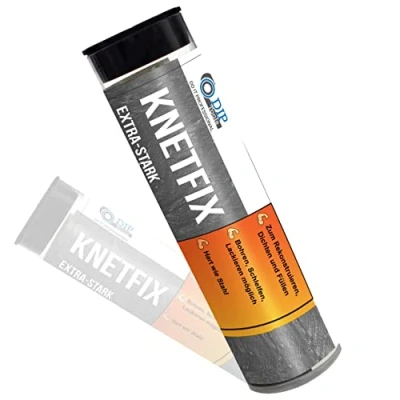 Abbildung von DIP Tools Wasserdichte 2k Epoxidharz Knete mit Härter 2 Komponenten Kleber Powerknete, Reparaturknete (1x57g)