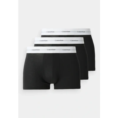 Abbildung von Calvin Klein Herren 3er Pack Boxershorts Trunks mit Logobund, Schwarz (Black, Black, Black), XL