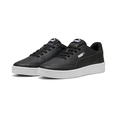 Abbildung von PUMA Unisex Court Classic CLEAN Sneaker, Black White, 46 EU
