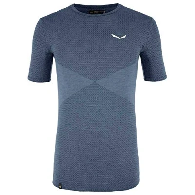 Abbildung von Salewa Herren Blusen und T Shirts M Zebru Responsive S/Tee, Dark Denim, 50/L, 00 0000027959