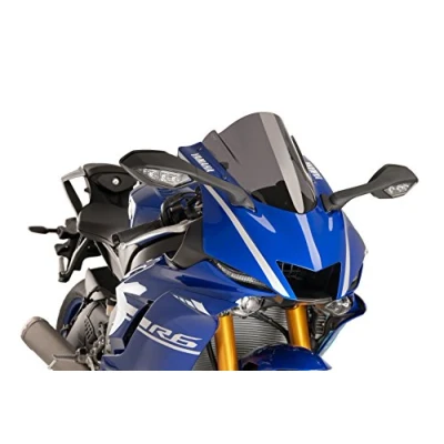 Abbildung von Puig 9723F Racing Scheibe, Yamaha YZF R6 17&#039; 18&#039;, Dunkel Geräuchert, Stärk getönt