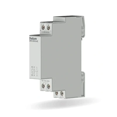 Abbildung von Theben 3120131 OKTO ES12 UC Elektronischer Stromstoßschalter I 1 Schließer Potenzialfreier Multispannungseingang 8V 230V DIN Schiene LED BIS 600W