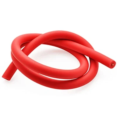 Abbildung von Easyboost 7mm Zündkerzenkabel Zündkabel Kabel Hochspannungskabel Zündung für Roller Vespa Motorrad Aerox Jog R AM6 Derbi Rieju TZR Rasenmäher Motorsäge Bürstenschneider 50cm Länge