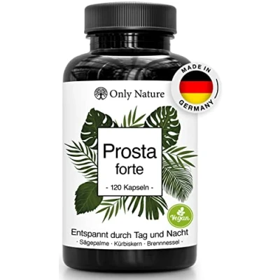 Abbildung von Prosta Kapseln Hochdosiert Einzigartige Zusammensetzung aus Kürbiskernextrakt, Sägepalmenextrakt, Brennnesselwurzel und Vitamin E In Deutschland produziert &amp; Laborgeprüft 120 Prostata