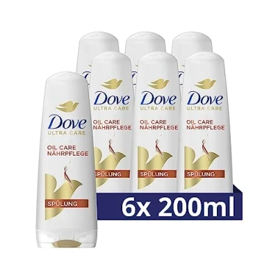 Abbildung von Dove Haar Spülung Oil Care Nährpflege Haarpflege für sprödes und trockenes mit Bio Restore Complex 200 ml 6 Stück