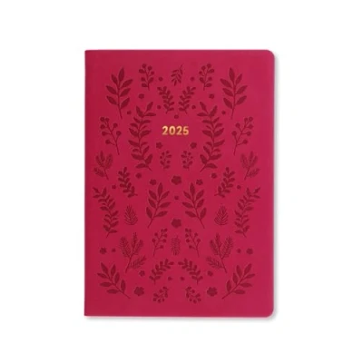 Abbildung von Letts of London Woodland Terminplaner 2025, A5, Wochenansicht, Rosa