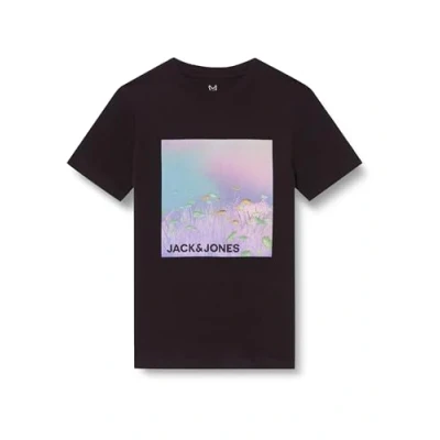 Abbildung von Jack &amp; Jones Junior Jcosolarized TEE CREW NECK JNR Tshirt print für Kinder, Größe: 176, Black