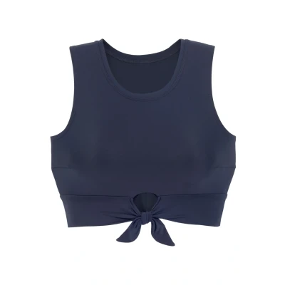 Abbildung von Venice Beach CROP Bikinitop, Damen, Größe: 40xA/B, Marine